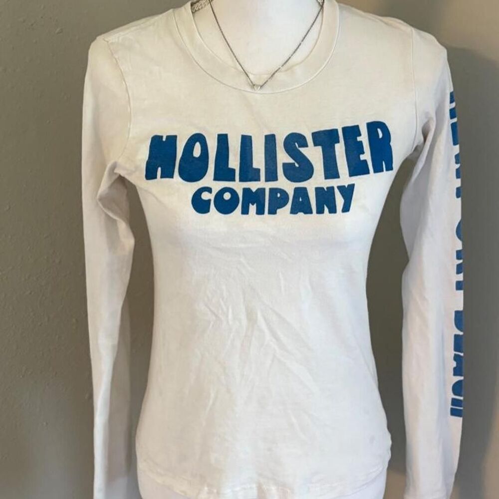 Hollister-co Women's White and Cream Shirt